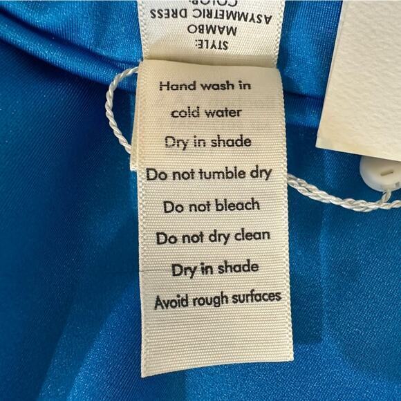 BAOBAB Collection Mambo Asymmetric Cut Out Mini‎ Dress Azulado Blue Large New - Picture 13 of 15